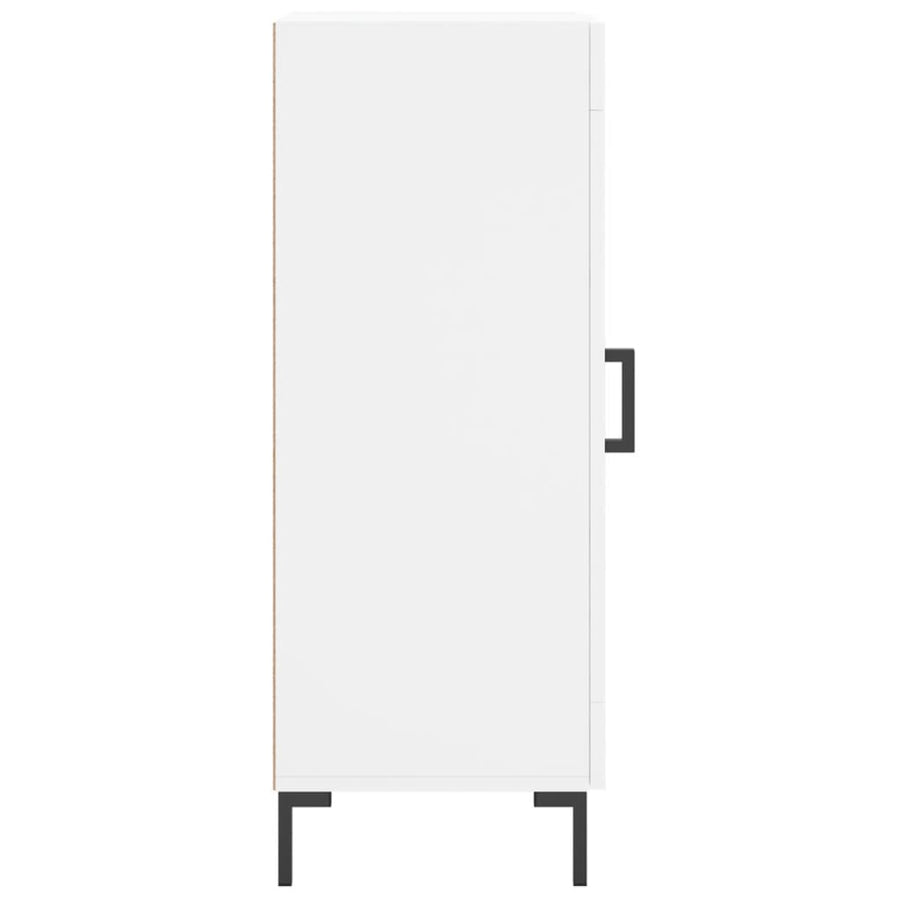 Dressoir 34,5X34X90 Cm Bewerkt Hout Wit