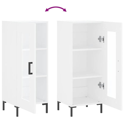 Dressoir 34,5X34X90 Cm Bewerkt Hout Wit