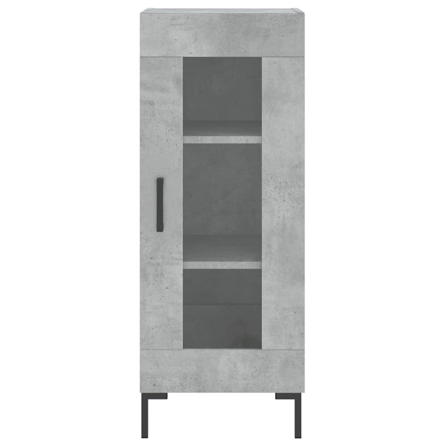 Dressoir 34,5X34X90 Cm Bewerkt Hout Betongrijs