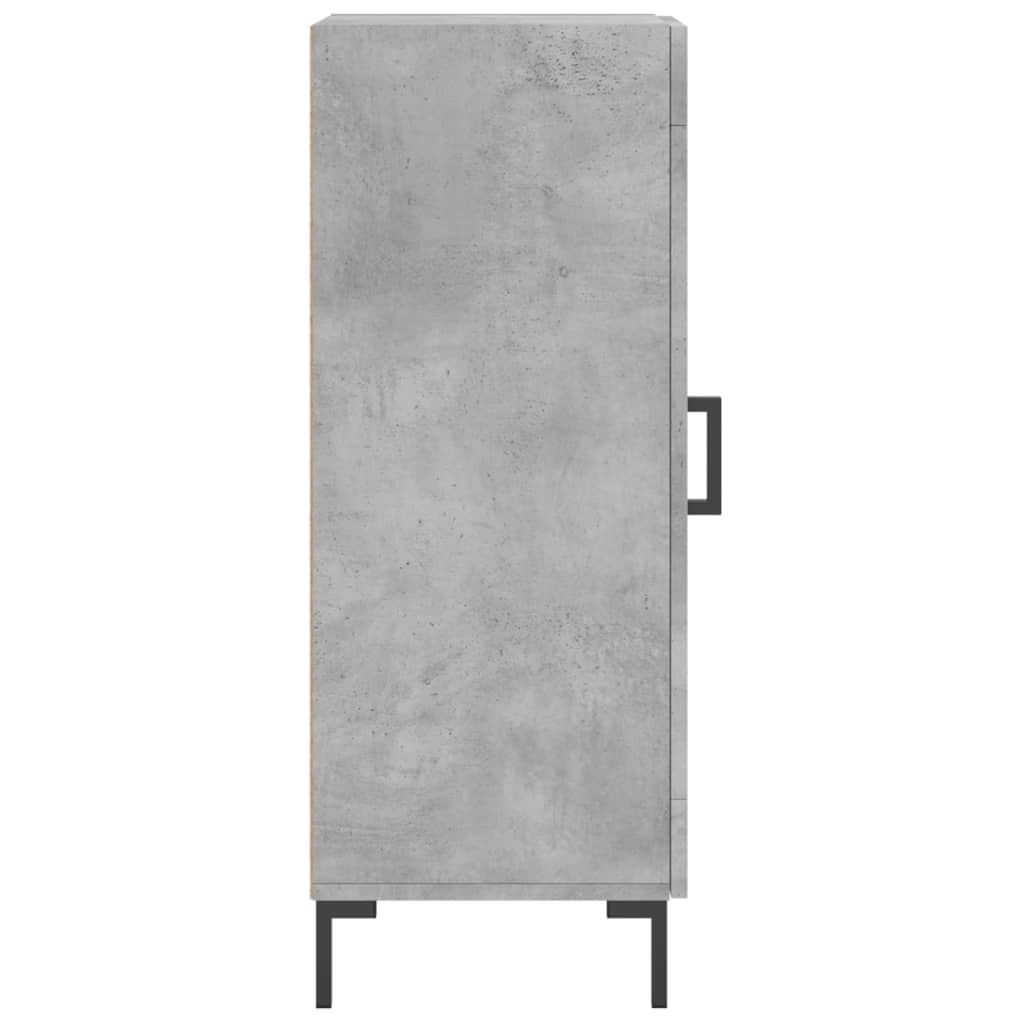 Dressoir 34,5X34X90 Cm Bewerkt Hout Betongrijs