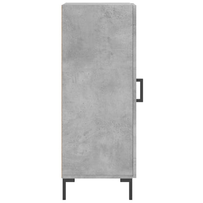 Dressoir 34,5X34X90 Cm Bewerkt Hout Betongrijs