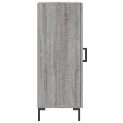 Dressoir 34,5X34X90 Cm Bewerkt Hout Grijs Sonoma Eikenkleurig