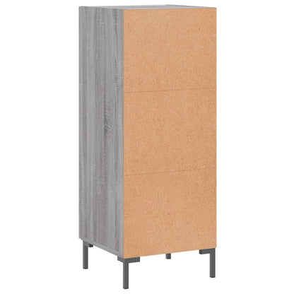 Dressoir 34,5X34X90 Cm Bewerkt Hout Grijs Sonoma Eikenkleurig