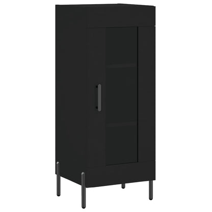 Dressoir 34,5X34X90 Cm Bewerkt Hout Zwart
