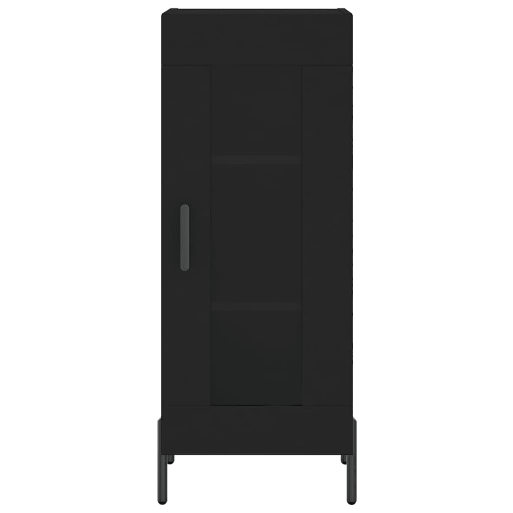 Dressoir 34,5X34X90 Cm Bewerkt Hout Zwart