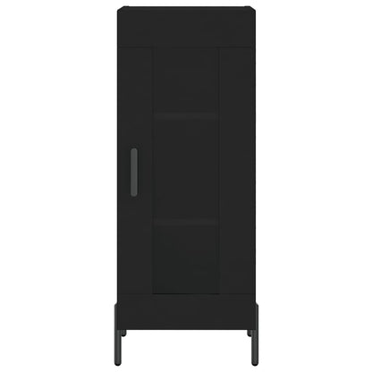 Dressoir 34,5X34X90 Cm Bewerkt Hout Zwart