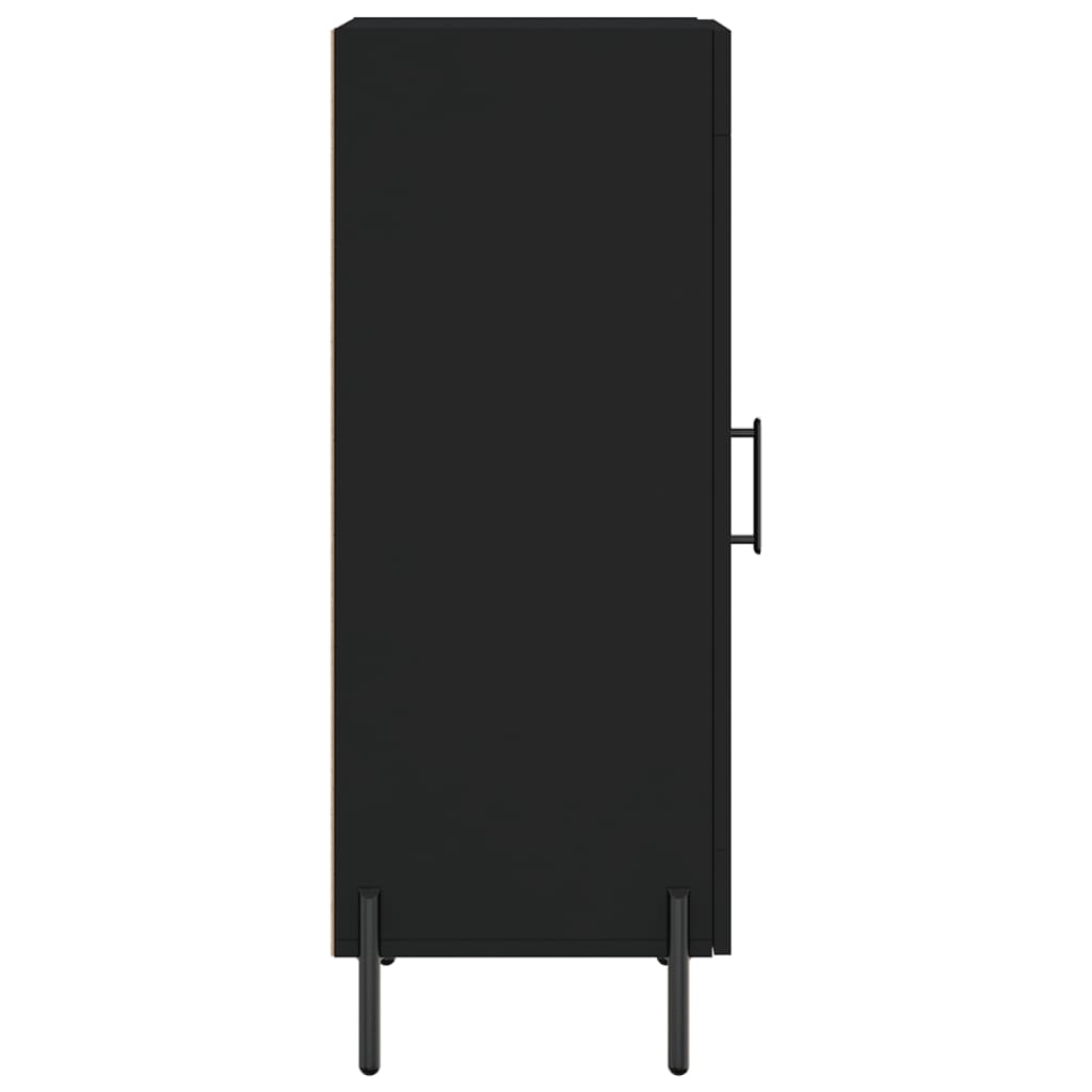 Dressoir 34,5X34X90 Cm Bewerkt Hout Zwart