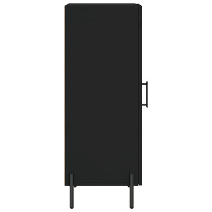 Dressoir 34,5X34X90 Cm Bewerkt Hout Zwart