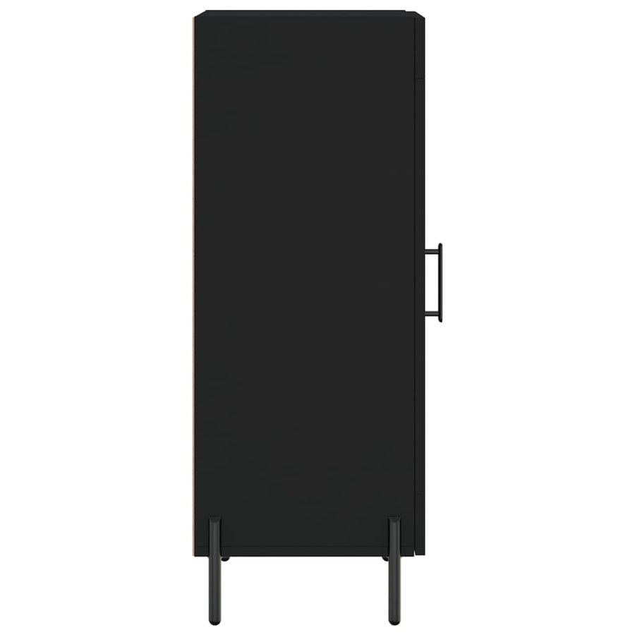 Dressoir 34,5X34X90 Cm Bewerkt Hout Zwart