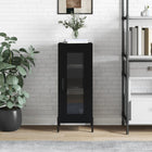 Sideboard 34.5x34x90 cm engineered wood black