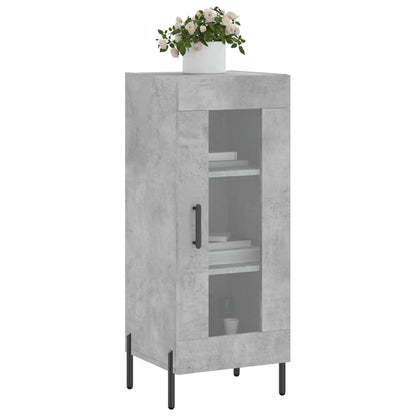 Dressoir 34,5X34X90 Cm Bewerkt Hout Betongrijs