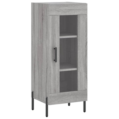 Dressoir 34,5X34X90 Cm Bewerkt Hout Grijs Sonoma Eikenkleurig