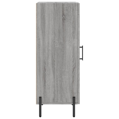 Dressoir 34,5X34X90 Cm Bewerkt Hout Grijs Sonoma Eikenkleurig