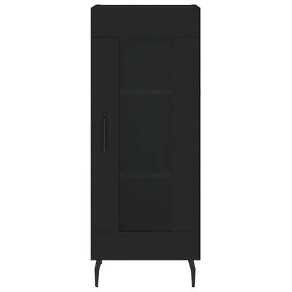 Dressoir 34,5X34X90 Cm Bewerkt Hout Zwart