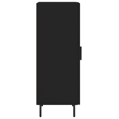 Dressoir 34,5X34X90 Cm Bewerkt Hout Zwart