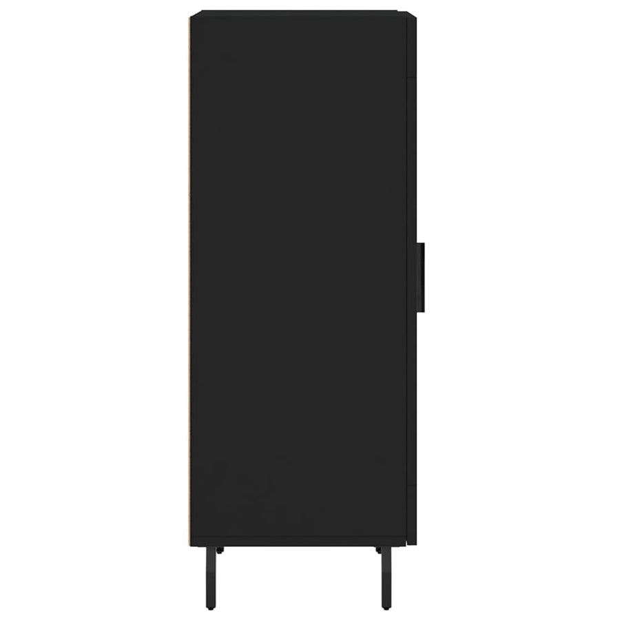 Dressoir 34,5X34X90 Cm Bewerkt Hout Zwart