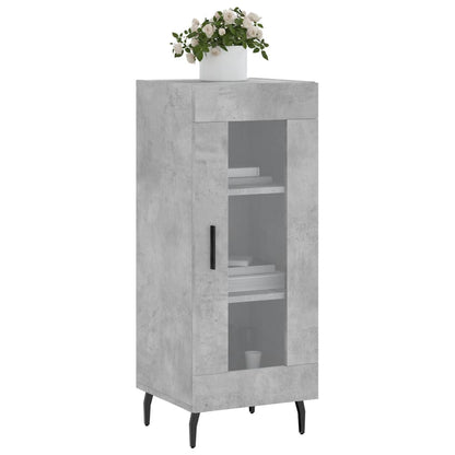 Dressoir 34,5X34X90 Cm Bewerkt Hout Betongrijs