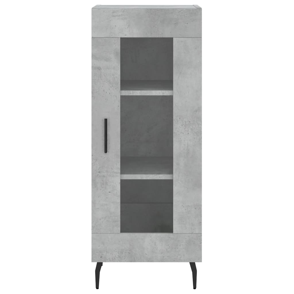 Dressoir 34,5X34X90 Cm Bewerkt Hout Betongrijs