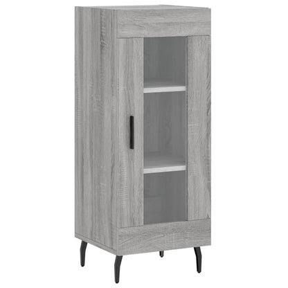 Dressoir 34,5X34X90 Cm Bewerkt Hout Grijs Sonoma Eikenkleurig