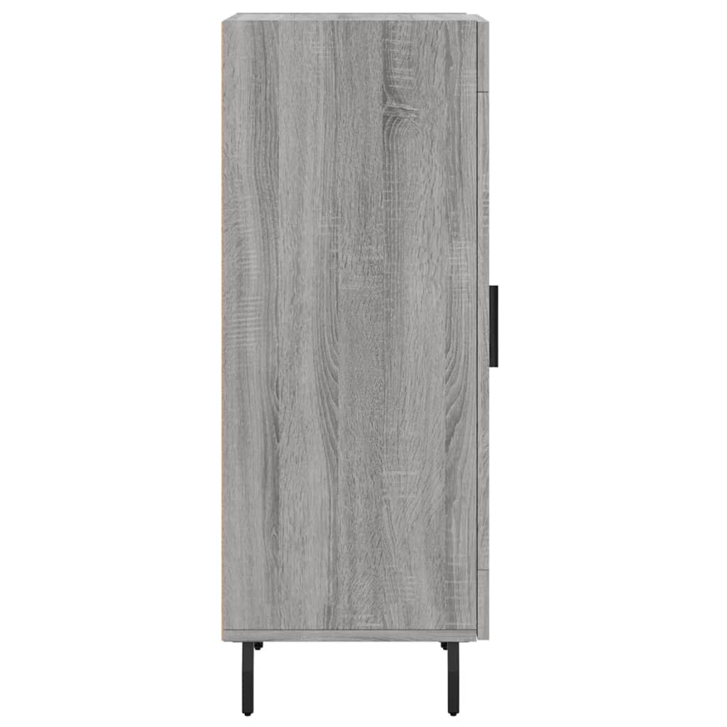 Dressoir 34,5X34X90 Cm Bewerkt Hout Grijs Sonoma Eikenkleurig