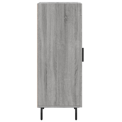 Dressoir 34,5X34X90 Cm Bewerkt Hout Grijs Sonoma Eikenkleurig