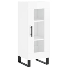 Dressoir 34,5X34X90 Cm Bewerkt Hout Hoogglans Wit