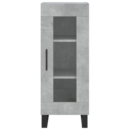 Dressoir 34,5X34X90 Cm Bewerkt Hout Betongrijs
