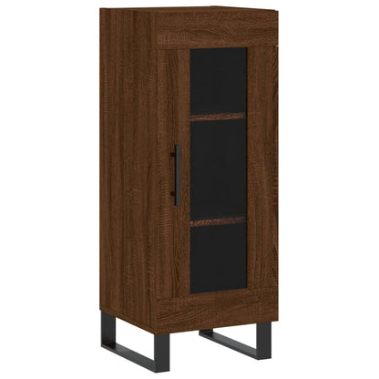 Dressoir 34,5X34X90 Cm Bewerkt Hout Bruin Eikenkleur