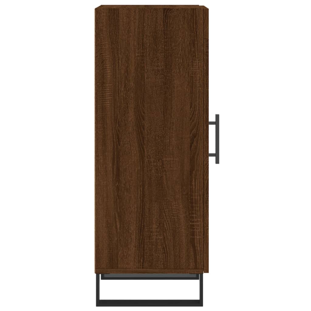 Dressoir 34,5X34X90 Cm Bewerkt Hout Bruin Eikenkleur