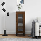 Sideboard 34.5x34x90 cm engineered wood brown oak color