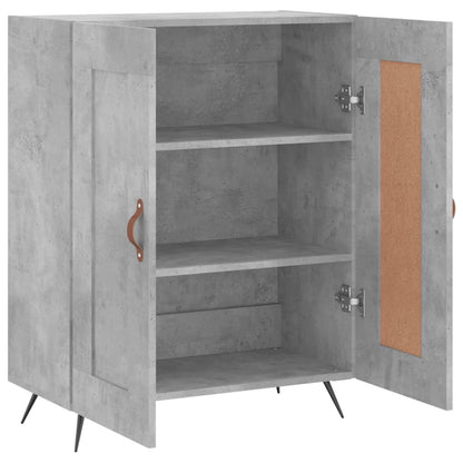 Dressoir 69,5X34X90 Cm Bewerkt Hout Betongrijs