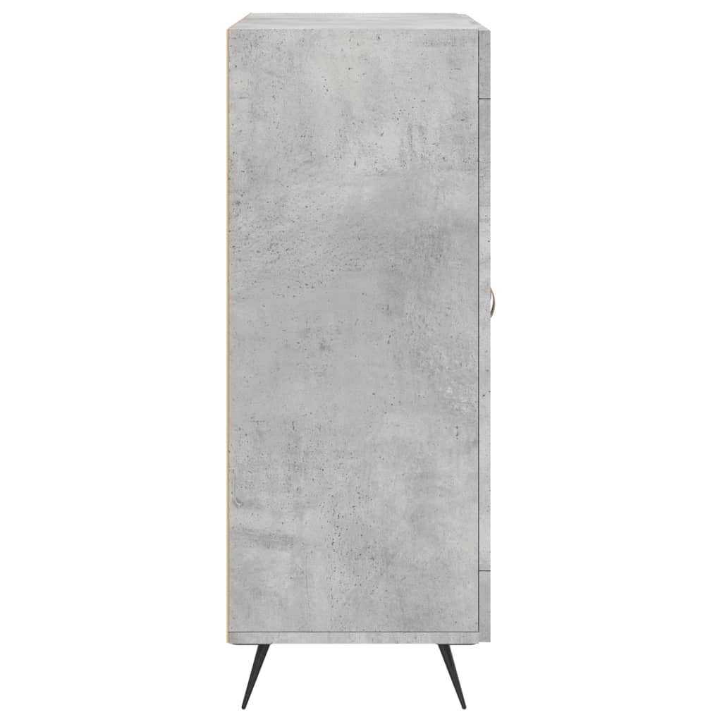 Dressoir 69,5X34X90 Cm Bewerkt Hout Betongrijs