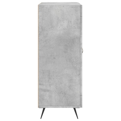Dressoir 69,5X34X90 Cm Bewerkt Hout Betongrijs