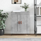 Dressoir 69,5x34x90 cm bewerkt hout betongrijs