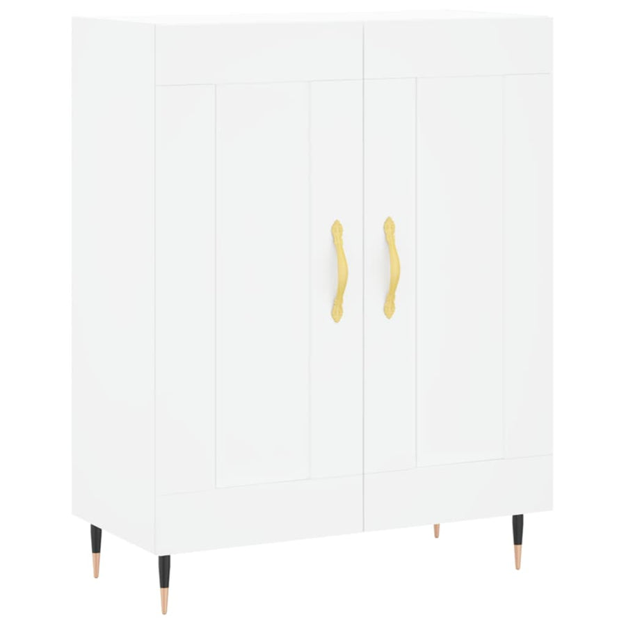 Dressoir 69,5X34X90 Cm Bewerkt Hout Wit