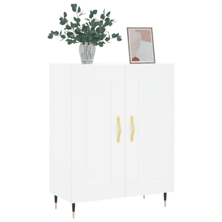 Dressoir 69,5X34X90 Cm Bewerkt Hout Wit