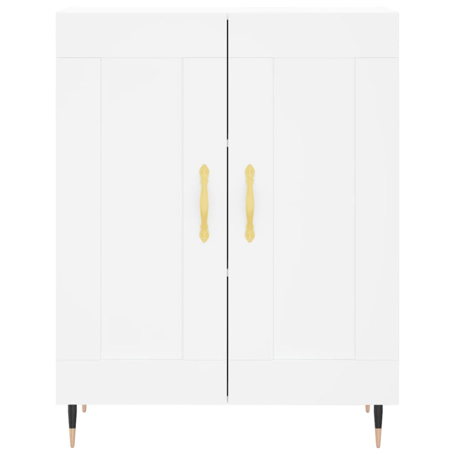 Dressoir 69,5X34X90 Cm Bewerkt Hout Wit