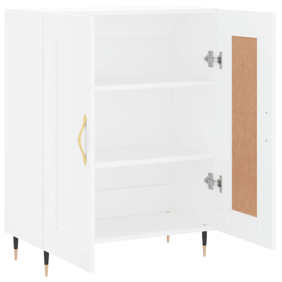 Dressoir 69,5X34X90 Cm Bewerkt Hout Wit