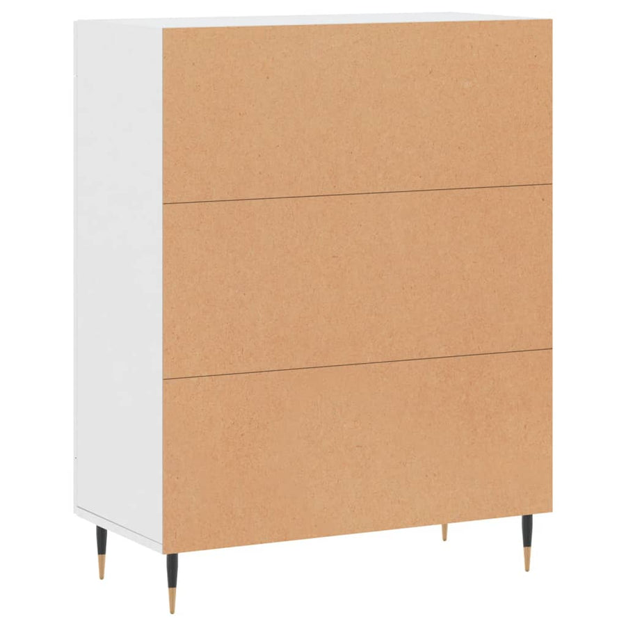 Dressoir 69,5X34X90 Cm Bewerkt Hout Wit