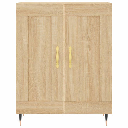 Dressoir 69,5X34X90 Cm Bewerkt Hout Kleurig Sonoma eiken