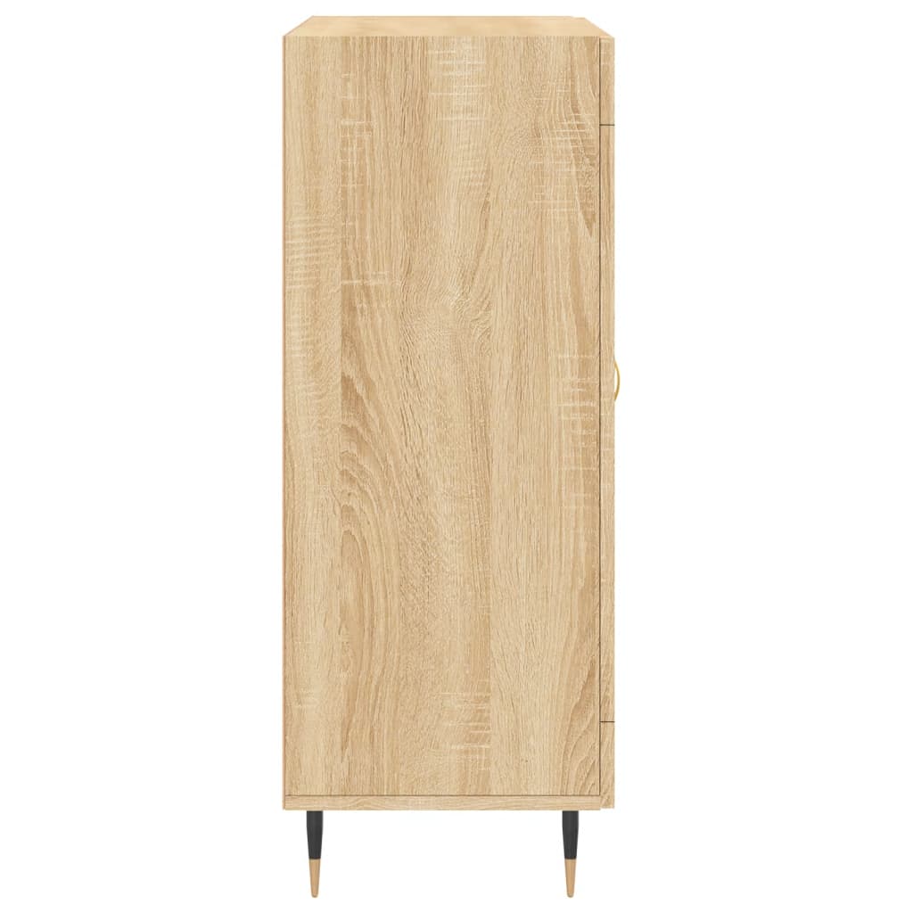 Dressoir 69,5X34X90 Cm Bewerkt Hout Kleurig Sonoma eiken