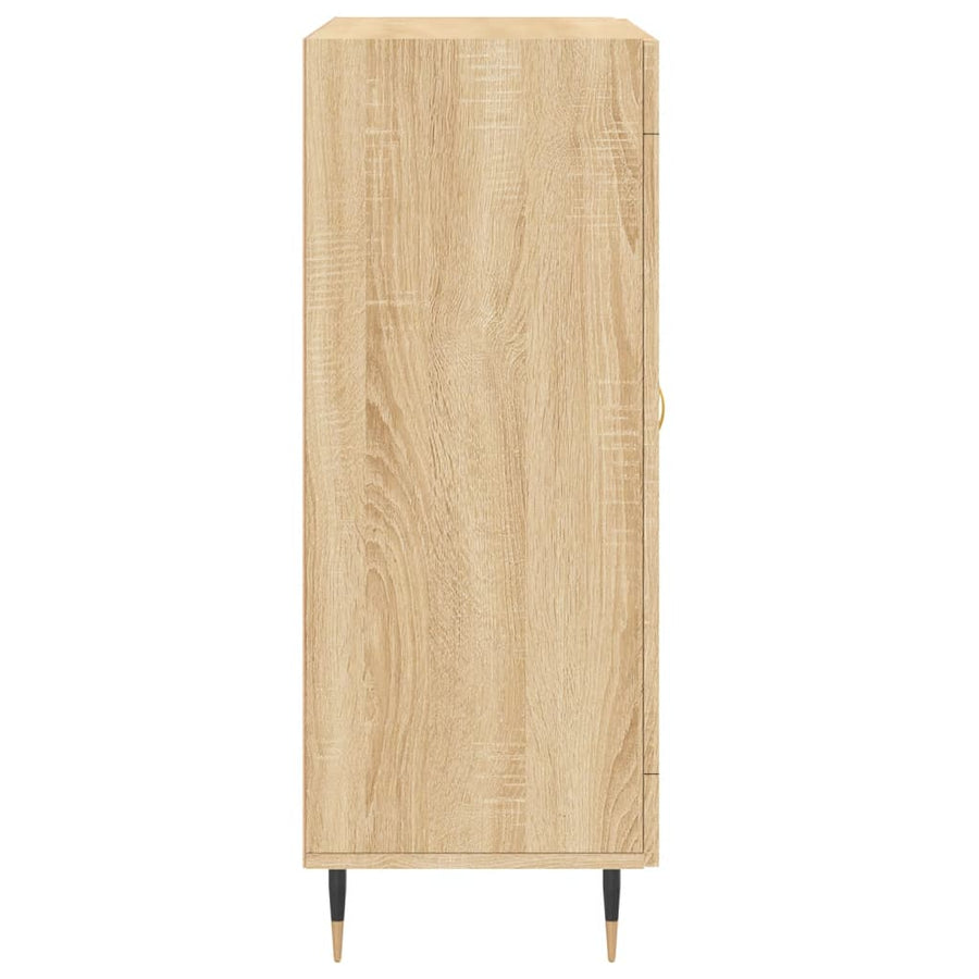 Dressoir 69,5X34X90 Cm Bewerkt Hout Kleurig Sonoma eiken