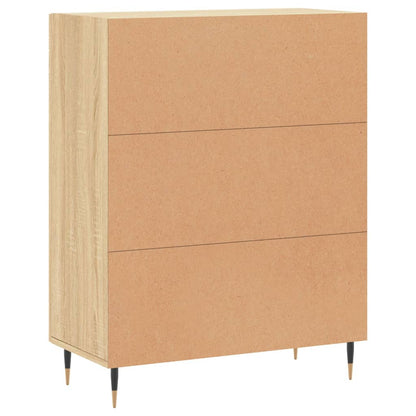 Dressoir 69,5X34X90 Cm Bewerkt Hout Kleurig Sonoma eiken