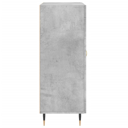 Dressoir 69,5X34X90 Cm Bewerkt Hout Betongrijs