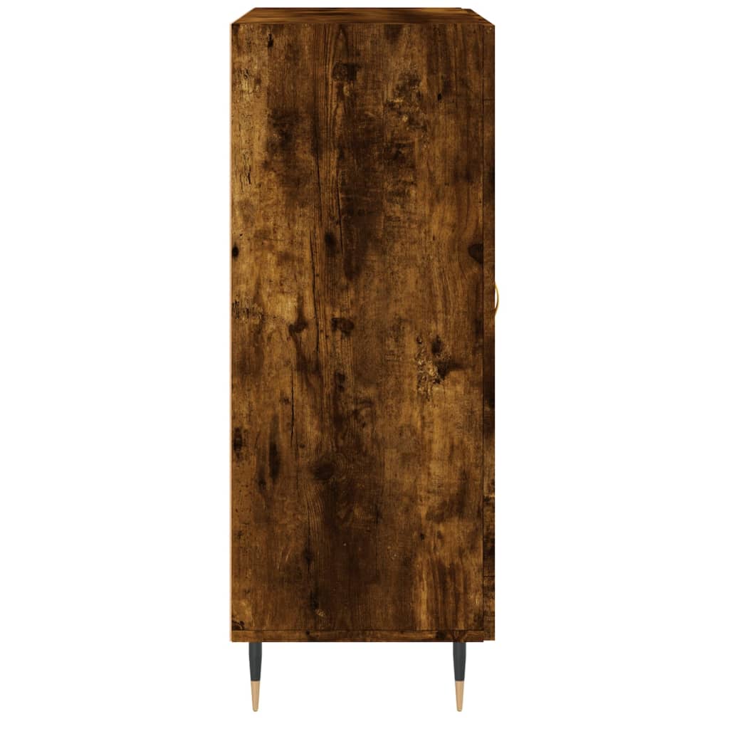 Dressoir 69,5X34X90 Cm Bewerkt Hout Kleurig Gerookt eiken