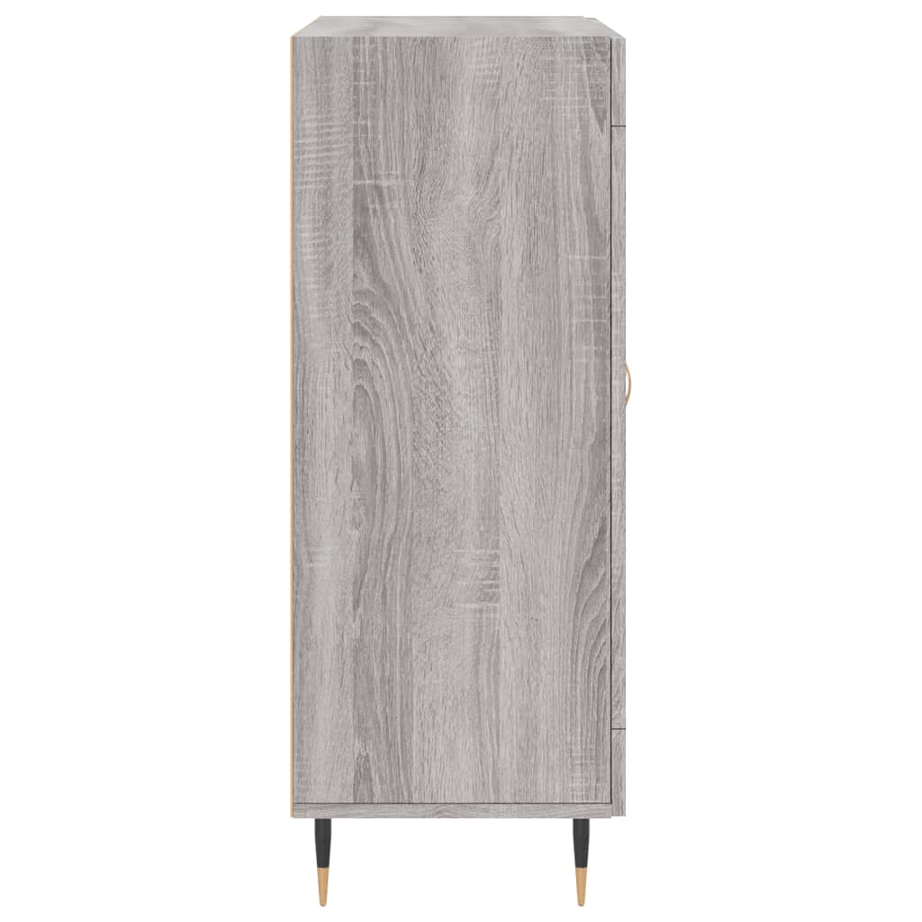 Dressoir 69,5X34X90 Cm Bewerkt Hout Eikenkleurig Grijs sonoma