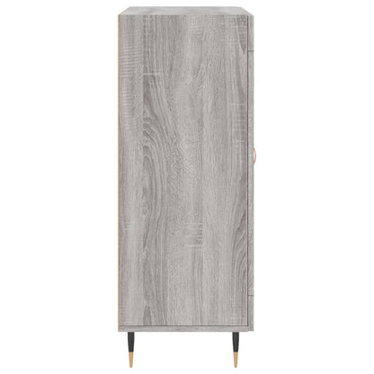 Dressoir 69,5X34X90 Cm Bewerkt Hout Eikenkleurig Grijs sonoma
