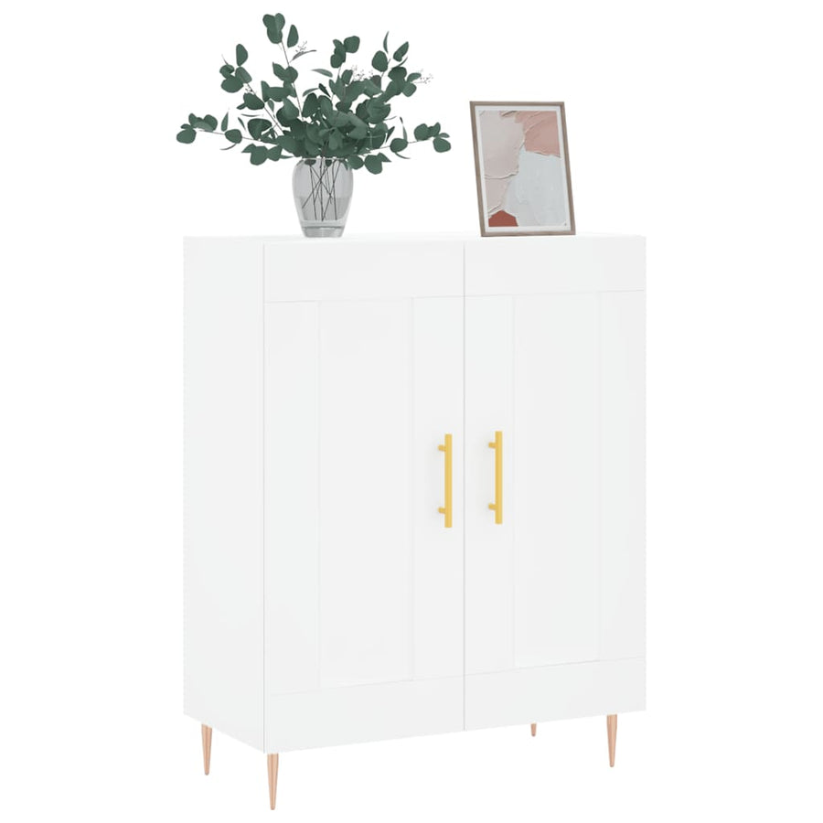 Dressoir 69,5X34X90 Cm Bewerkt Hout Wit
