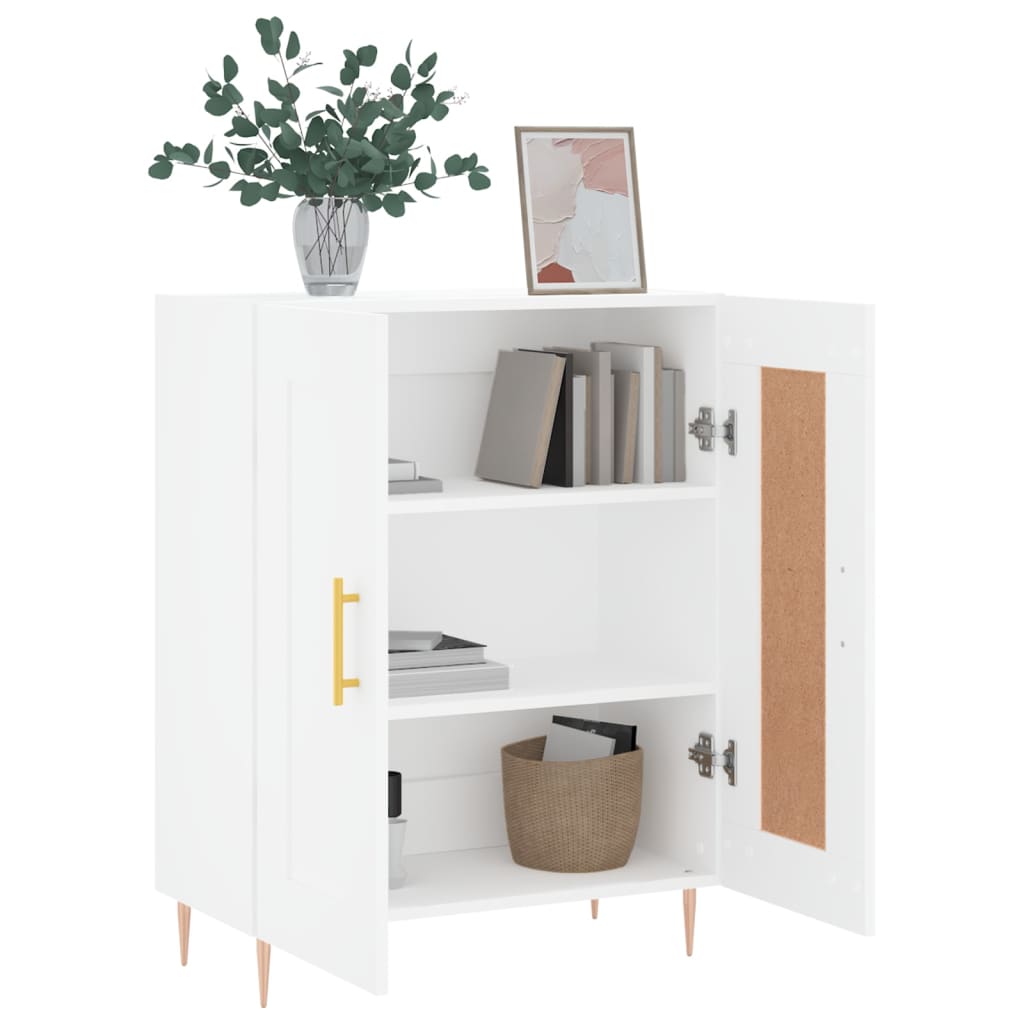 Dressoir 69,5X34X90 Cm Bewerkt Hout Wit
