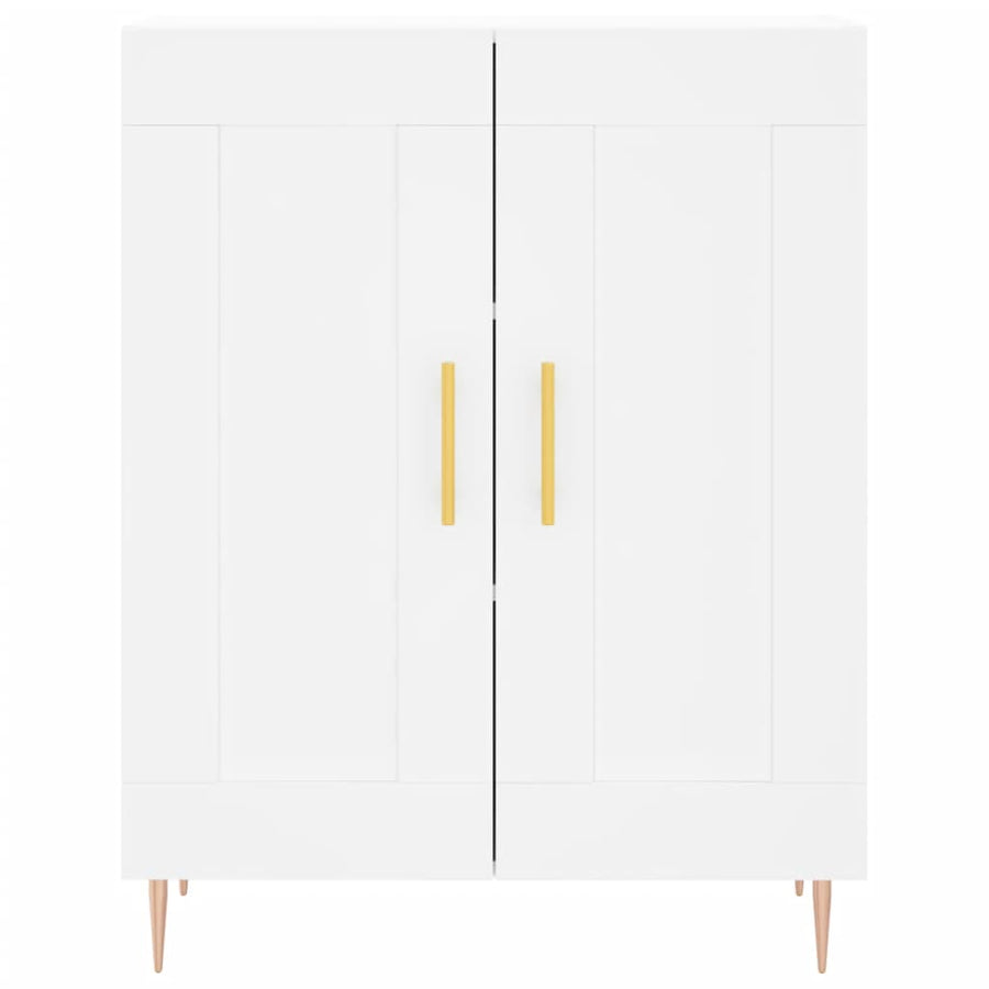 Dressoir 69,5X34X90 Cm Bewerkt Hout Wit